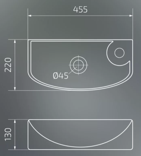Умывальник Gid 7946L