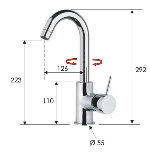 Смеситель для кухни Remer X Style X72C