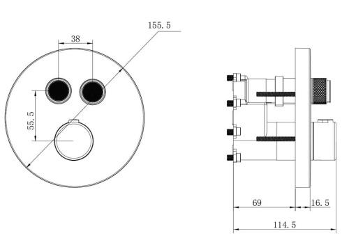 Душевая система Vincea Inspire VSFW-3I22MT2CH