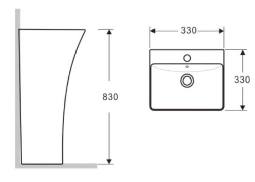 Умывальник CeramaLux G515