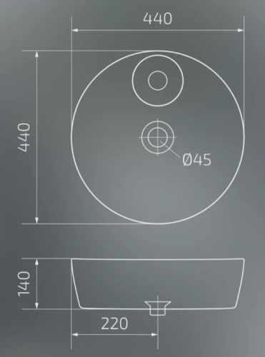 Умывальник Gid D1306h011