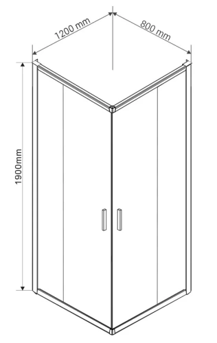 Душевой уголок Vincea Garda VSS-1G8012CL