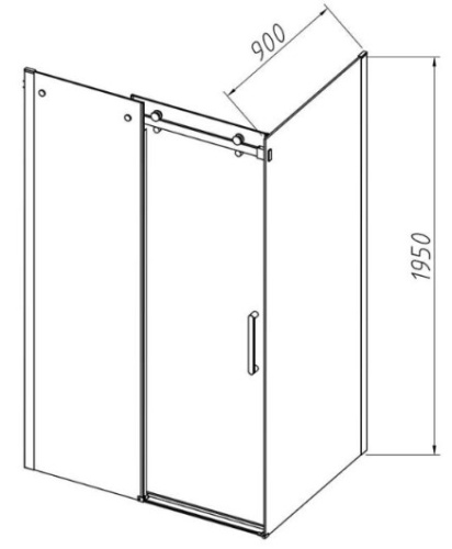 Душевой уголок Vincea Como-N VSR-4CN9016CGB