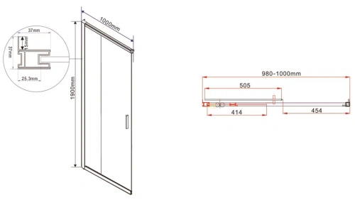Душевой уголок Vincea Garda VSS-1G1011CL