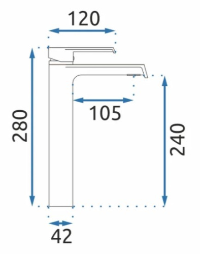Смеситель для умывальника Rea Hass Black B9966