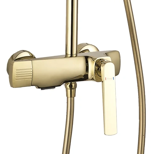 Душевая система Rea Rebel gold P2413