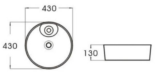 Умывальник CeramaLux D1306H004