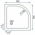 Душевой поддон Rea Look 90x90 white K7907