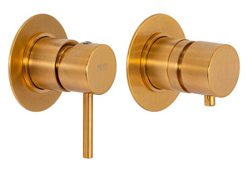 Смеситель для душа Remer X Style X96BG, золото брашированное