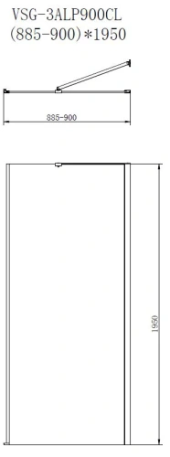 Душевой уголок Vincea Alpha VSR-3ALP9090MT