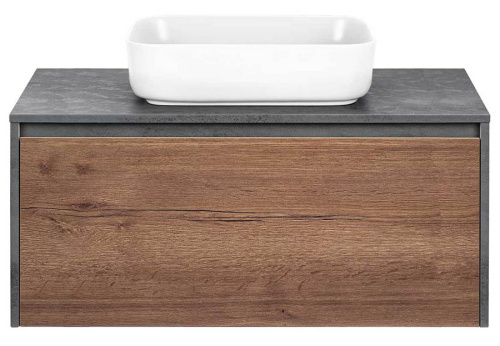 Тумба подвесная Vincea Mesa 1000 T.Oak + Beton VMC-2MS100TB