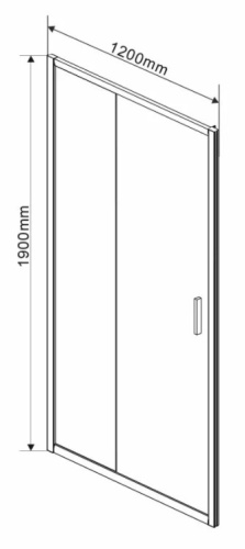 Душевая дверь Vincea Garda VDS-1G120CH