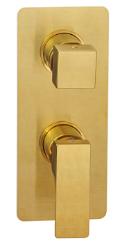 Смеситель для душа Remer Absolute AU92BG, золото брашированное