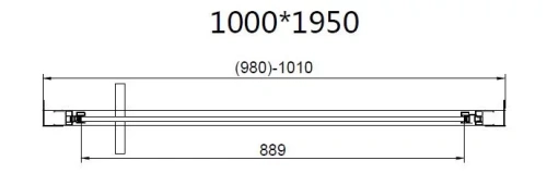 Душевой уголок Vincea Slim 8mm VSR-4SLP9010CLGM