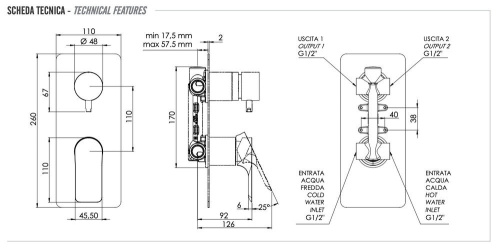 Смеситель для душа Remer Infinity I92