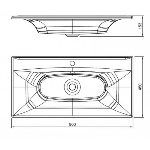 Умывальник Caprigo Болеро 900 БЛР 900