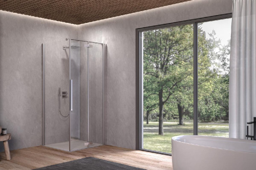 Душевая дверь Kolpa-San Polaris Fold D 90-R silver brill transparent 516180