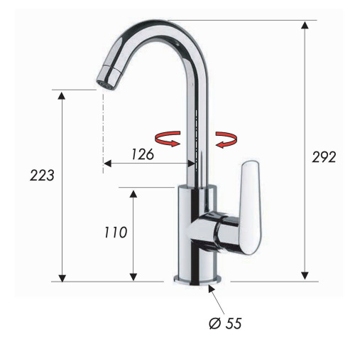 Смеситель для кухни Remer Vanity V72C