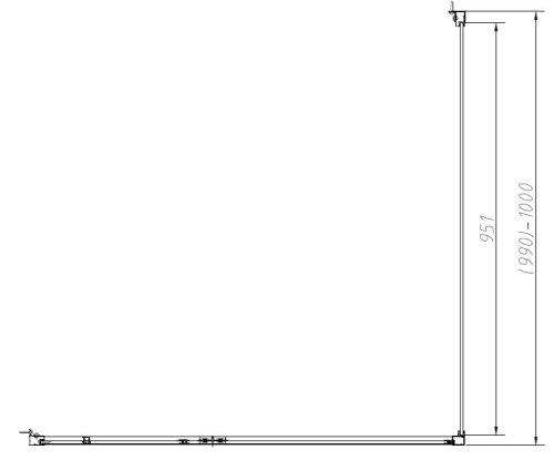 Душевой уголок Vincea Slim-N VSR-4SNP1011CL
