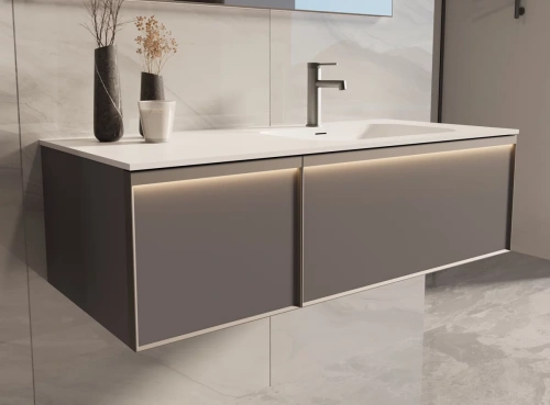 Тумба подвесная Vincea Elise VMC-4EL120MG-R серый матовый