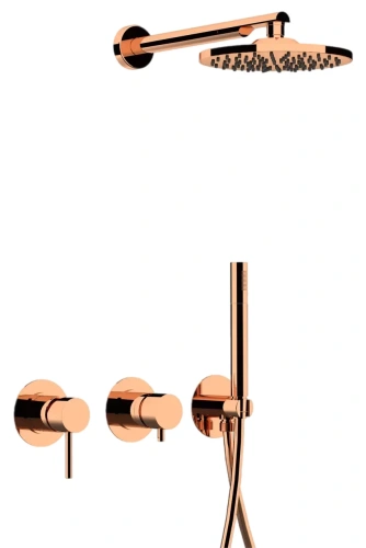 Душевая система Remer X Style X96S02ORL, медь глянцевая