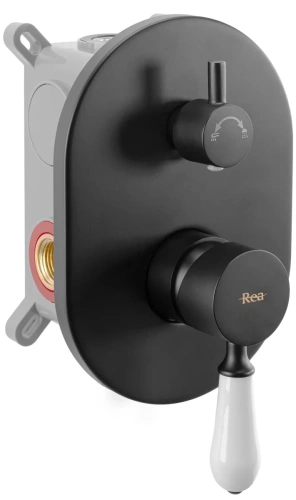 Душевая система Rea Serra black matt B1143