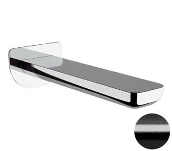 Излив настенный 18 см Remer Infinity 91ICFP, черный брашированный хром