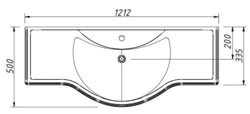 Тумба напольная Caprigo Verona 120 33522-SF013