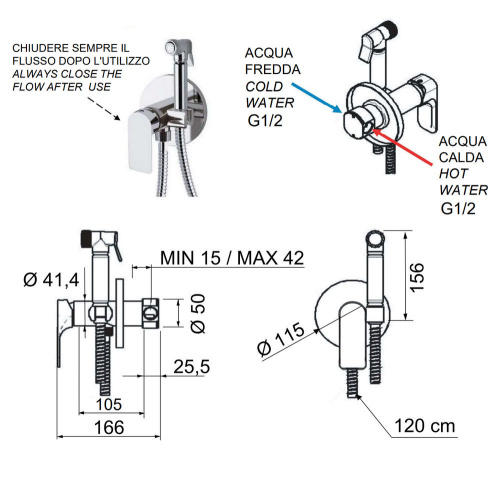 Гигиенический душ Remer Infinity I65