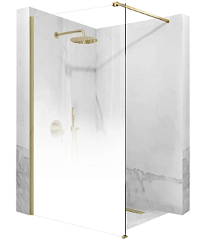 Душевая стенка Rea Aero Ombre white 110x195 K2465