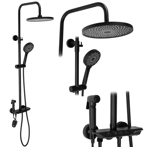 Душевая система Rea Max black matt P6615