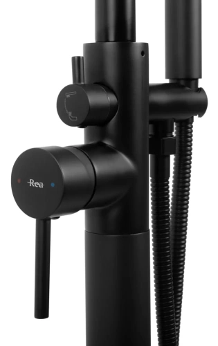 Смеситель для ванны Rea Aras black matt B2717