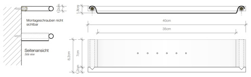 Полка для душа 40 см Decor Walther Mikado ABL40 0521750