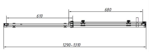 Душевая дверь Vincea Como-N VDS-4CN130CLB