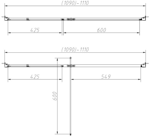 Душевая дверь Vincea Slim-N VDP-4SN110CL