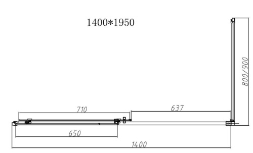 Душевой уголок Vincea Slim-N VSR-4SN8014CLG