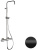 Душевая система Remer Elegance EQ32ASSDNO, черный матовый