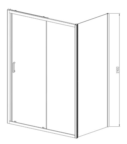 Душевой уголок Vincea Alpha VSR-3AL9015CLG