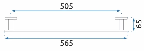 Полотенцедержатель Rea Oste 01 black matt 80034