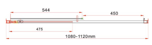 Душевая дверь Vincea Garda VDS-1G110CLGM