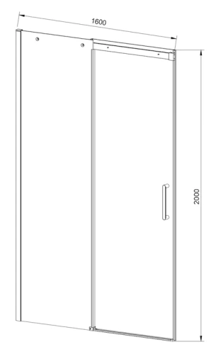 Душевая дверь Vincea Dice VDS-4D160CL